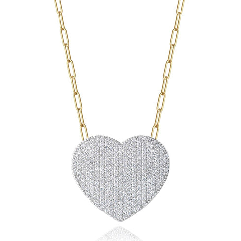 Extra Large Infinity Heart Pendant - 1